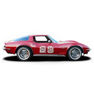 Red Chevrolet Corvette PNG jxl PNG image with transparent background