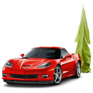 Red Chevrolet Corvette PNG wnd50 PNG image with transparent background