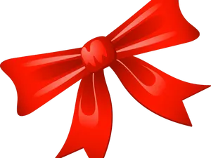 Red Christmas Bow Clipart PNG Image