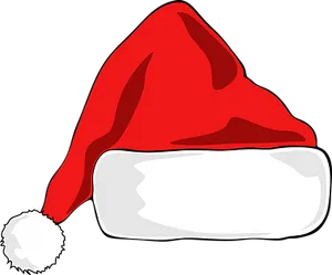 Red Christmas Hat Vector Illustration PNG Image