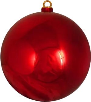 Red Christmas Ornament Ball PNG Image