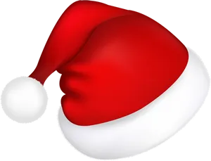 Red Christmas Santa Hat PNG Image