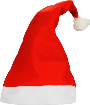 Red Christmas Santa Hat PNG Image