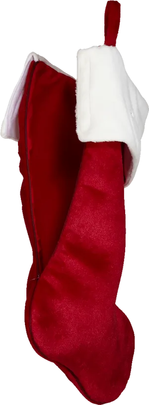 Red Christmas Stocking Isolated PNG Image