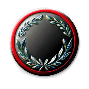 Red Circle Badge PNG bpp46 PNG image with transparent background