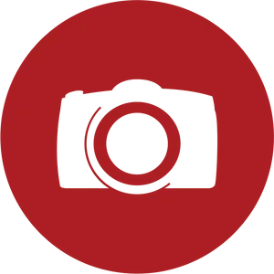 Red Circle Camera Logo PNG Image