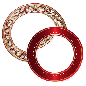 Red Circle Decoration PNG spt PNG image with transparent background