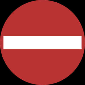 Red Circle White Horizontal Stripe PNG image with transparent background