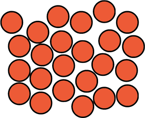 Particle Clipart Matter Energy - Arrangement Of Particles In Liquid, HD Png Download PNG with transparent background
