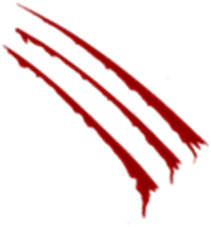 Bloody Scratches Png - Roblox Blood Scratch PNG image with transparent background