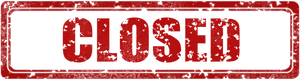 Red Closed Sign PNG