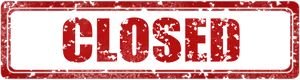 Red Closed Sign PNG Image