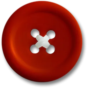 Red Clothing Button PNG Image