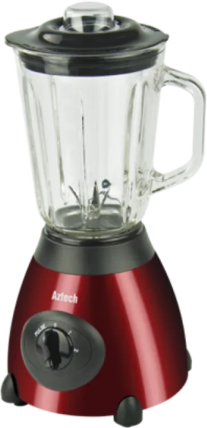 Red Countertop Blender PNG Image