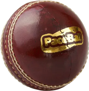 Red Cricket Ballwith Logo PNG Image