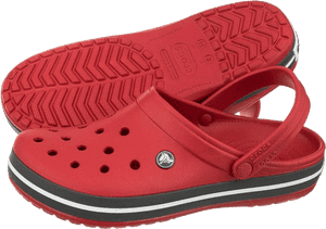 Crocs Crocband Red Pepper - Slipper, HD Png Download PNG image with transparent background