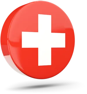 Red Cross Button Icon PNG Image