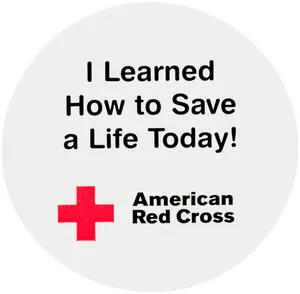 Red Cross Life Saving Learning Sticker PNG Image