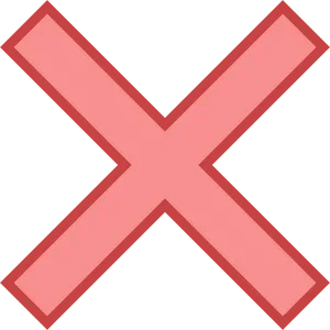 Red Cross Symbol Error PNG Image