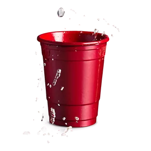 Red Cup With Splash Png Aen37 PNG Image