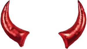 Red Demon Horns PNG Image