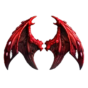 Red Demon Wings Png Puc PNG Image