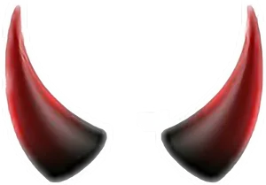 Red Devil Horns Graphic PNG Image