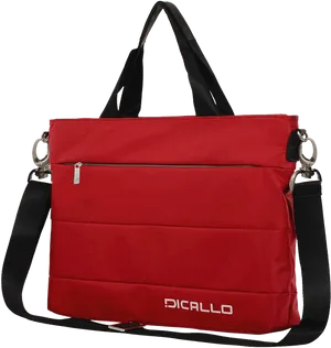 Red Dicallo Ladies Shoulder Bag PNG Image