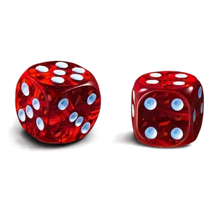 Red Dice Top View Png 12 PNG Image