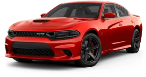 Red Dodge Charger S R T PNG Image