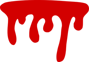 Red Dripping Paint Graphic PNG Image