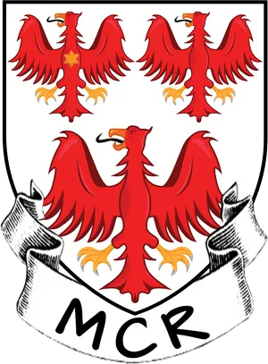 Red Eagle Crest M C R PNG Image