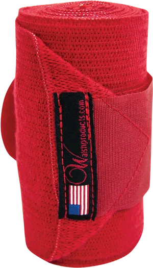 Red Elastic Bandage Roll PNG Image