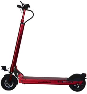 Red Electric Scooter Side View PNG Image