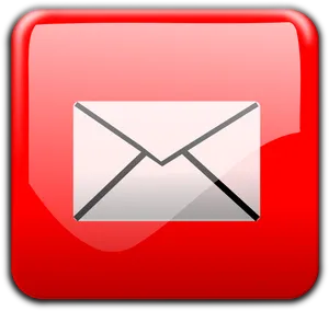 Red Email Icon PNG Image