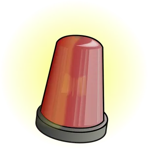 Red Emergency Light Illustration PNG Image