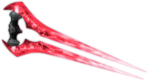 Red Energy Bladed Weapon PNG Image