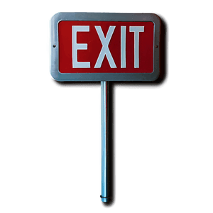 Red Exit Sign PNG 65 PNG with transparent background