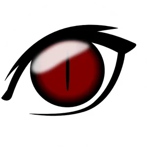 Red Eye Graphic Art PNG Image