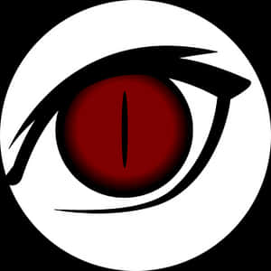 Red Eye Graphic Icon PNG image with transparent background