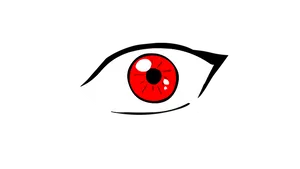 Red Eyed Graphicon Black Background PNG Image