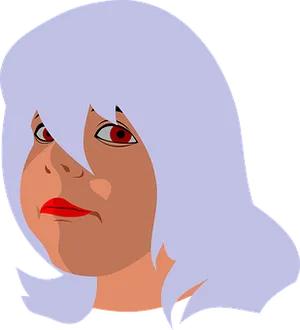 Red Eyed Illustration PNG Image
