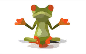 Red Eyed Tree Frog Illustration PNG image with transparent background