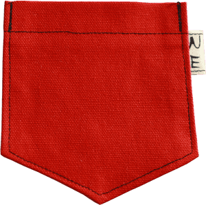 Red Fabric Pocket Square PNG image with transparent background