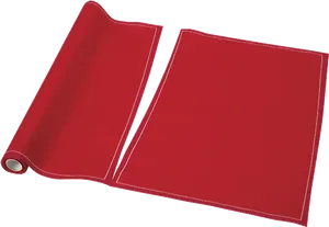 Red Fabric Rolland Sheet PNG Image