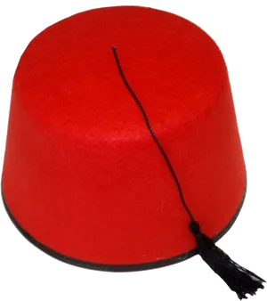 Red Fez Hat PNG Image