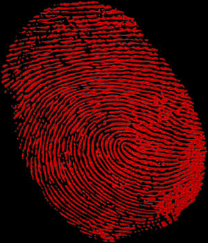 Red Fingerprint Pattern PNG image with transparent background
