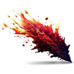 Red Fire Abstract Splash Png Kcg PNG Image