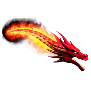 Red Fire Dragon Breath Png Wqk PNG Image