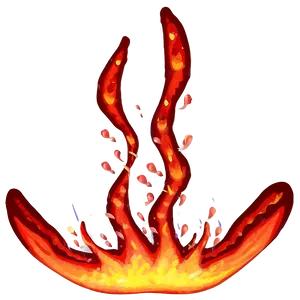 Red Fire Embers Floating Png 06252024 PNG Image